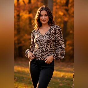 Abercrombie & Fitch Leopard Print Bodysuit